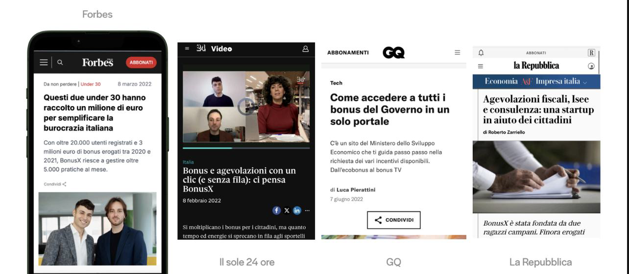 Rassegna stampa BonusX